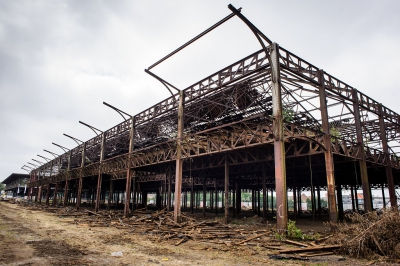 LOODS 23 bij aanvang renovatie